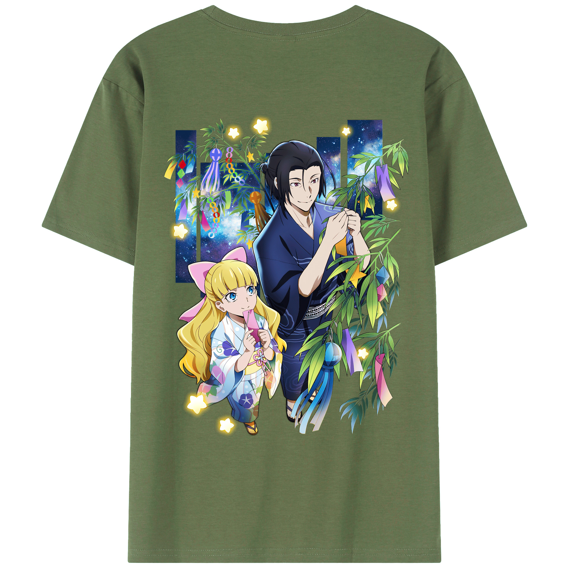 （画像用） 文豪ストレイドッグス Bungo Stray Dogs 綿100％ メンズ半袖Tシャツ（バックプリント） 通気性